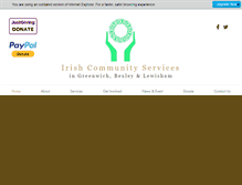 Tablet Screenshot of irishcommunityservices.org